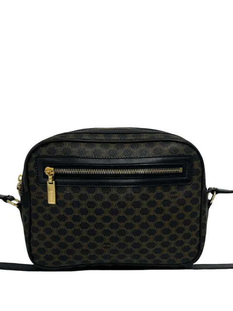 Celine Pre-Owned 20th Century Macadam Coated Canvas crossbody bag Brown 1B0H241PCY5MR8FL