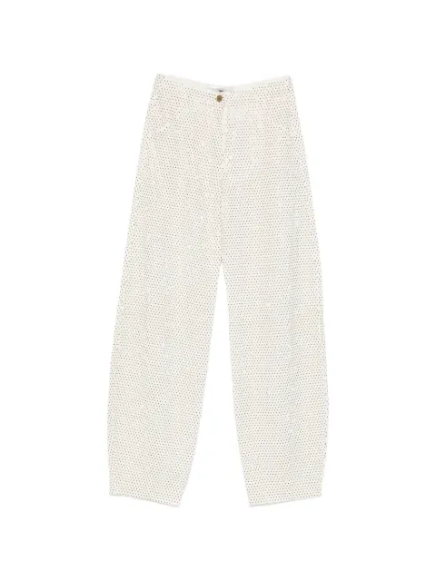 Elisabetta Franchi stud-embellished wide-leg jeans Neutrals PJ16D66E2