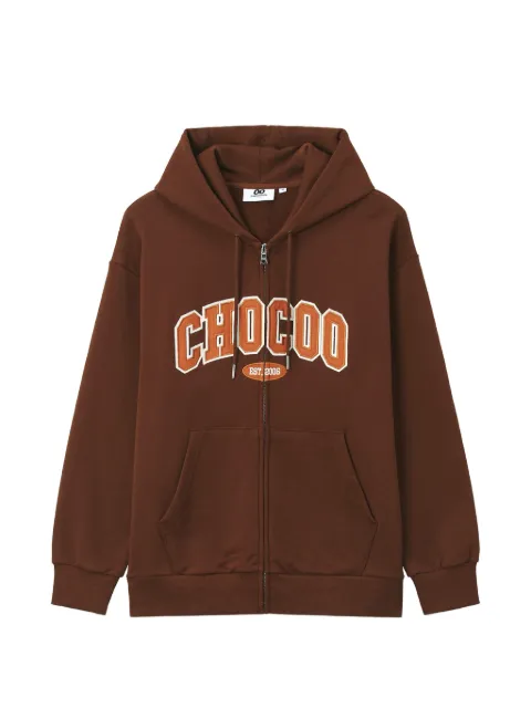 CHOCOOLATE logo-detail zip-up sweatshirt Brown B1XSWW02130X