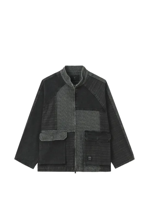 FIVE CM patchwork-design jacket Black 5CXLJM00509X