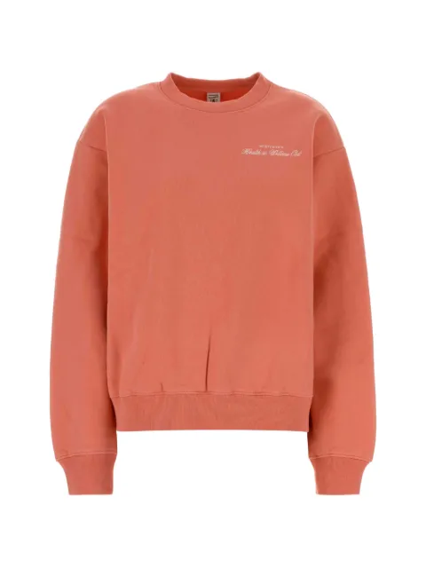 Sporty & Rich logo-print cotton sweatshirt Pink ST098712234PI22