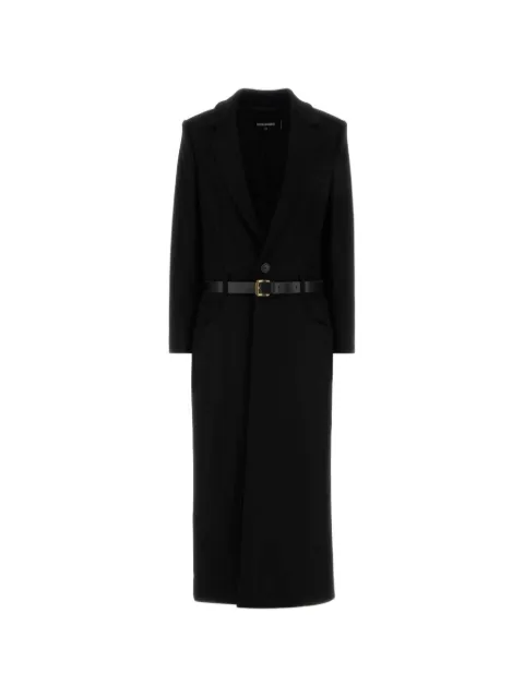 DSQUARED2 belted single-breasted coat Black S75AA0450S53003