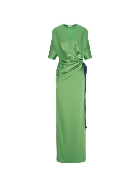 V:PM ATELIER Samantha draped maxi dress Green SHAVPM