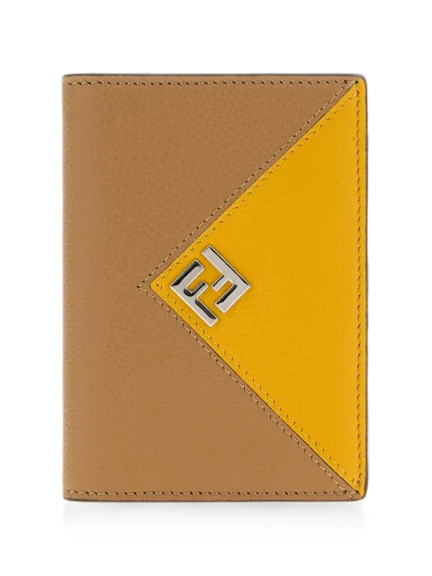 FENDI Lui logo-plaque card holder Brown 7M0381B09X