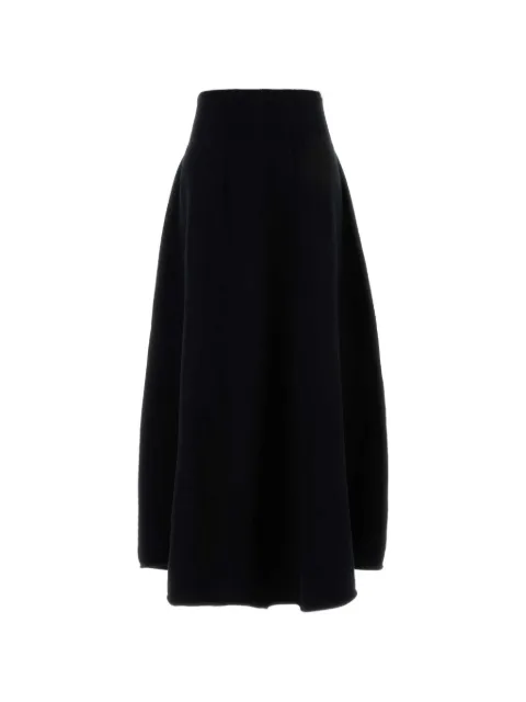 extreme cashmere n°498 knitted maxi skirt Black 498
