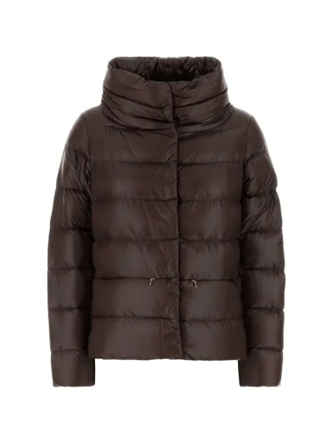 Herno quilted funnel-neck jacket Brown PI001781D12017