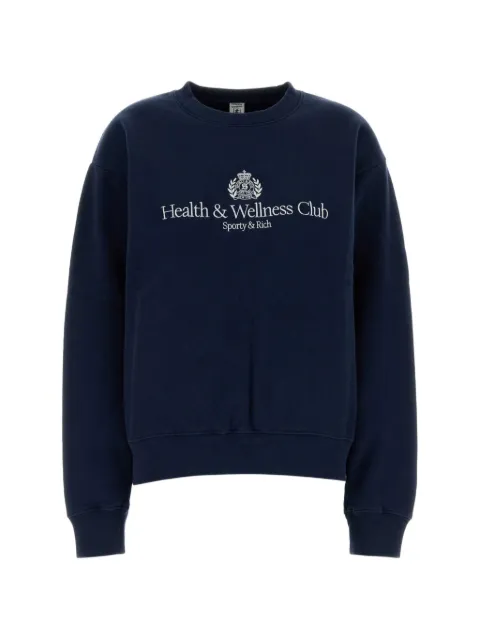 Sporty & Rich logo-print sweatshirt Blue ST098712241BL132