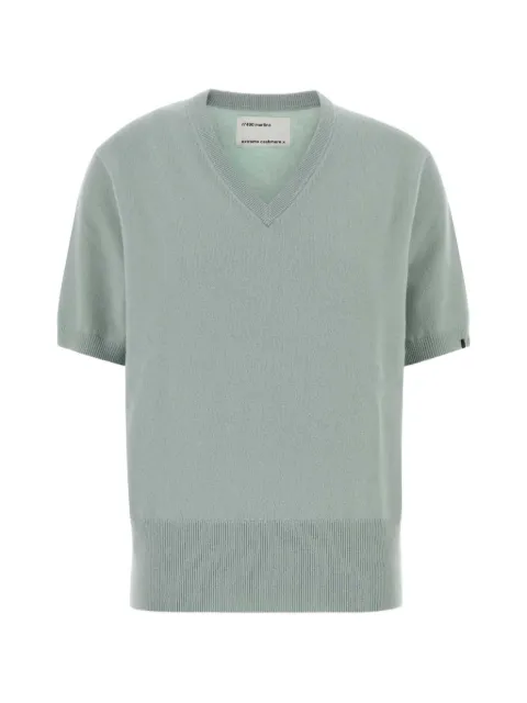 extreme cashmere n°490 Martina V-neck sweater Green 49019501TU01