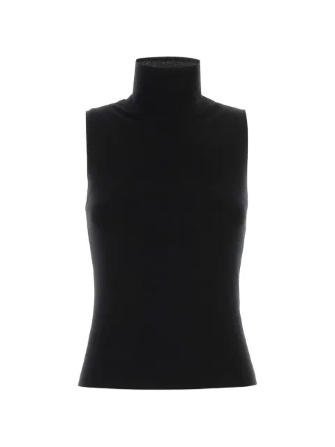 extreme cashmere n°502 Collo sleeveless top Black 50217411TU05
