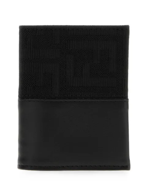 FENDI FF-jacquard card holder Black 7M0396B139