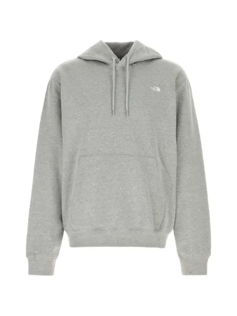 The North Face logo-embroidered jersey hoodie Grey NF0A8CW7