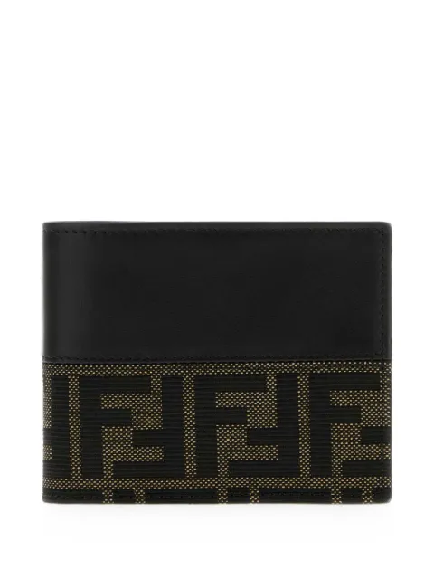 FENDI FF jacquard wallet Black 7M0169B139