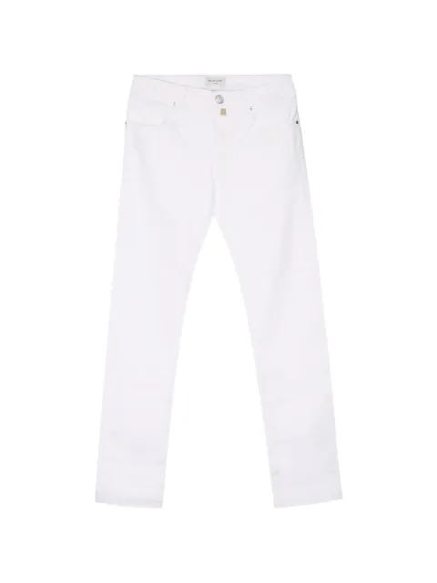 Jacob Cohën logo-patch straight-leg jeans White JUMQE004036S4216TN