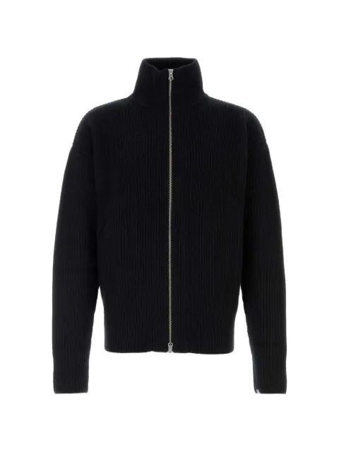 extreme cashmere ribbed-knit cashmere cardigan Black 49517401TU02