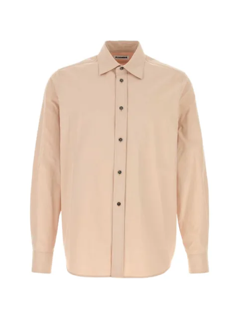 Jil Sander long-sleeve cotton shirt Neutrals J21DL0289J45338