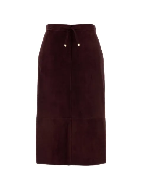 'S Max Mara Gazza suede skirt Red 2629406011600