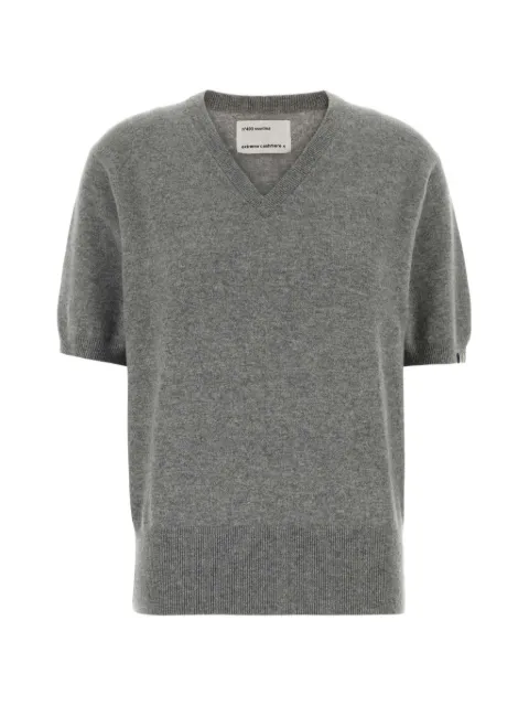 extreme cashmere n°490 Martina V-neck knit T-shirt Grey 49020901TU01