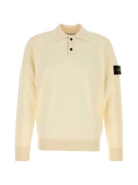 Stone Island 5100018 light RWS Geelong wool jumper Neutrals L2S155100018S00B4