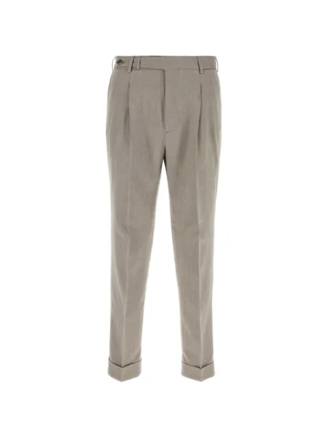 PT Torino pleated turn-up trousers Neutrals COZSCLZB0CL1SU07