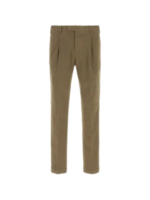 PT Torino pleated-detail trousers Brown COATMAZ00CL1NK31