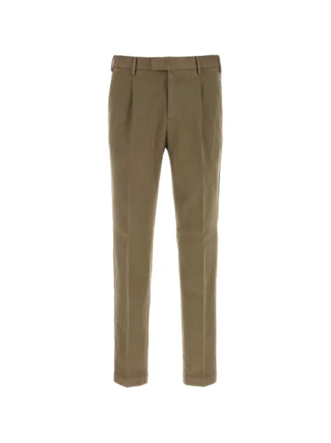 PT Torino pleated turn-up trousers Brown COATMAZA0CL1CK09