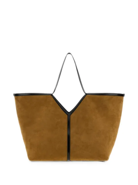 Saint Laurent Y suede tote bag Brown 869462AAGN5