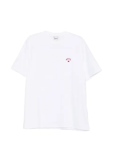 Arte Antwerp logo-embroidered T-shirt White AW26116T