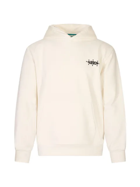 BARROW graphic-print hoodie White F6BWUAHS060