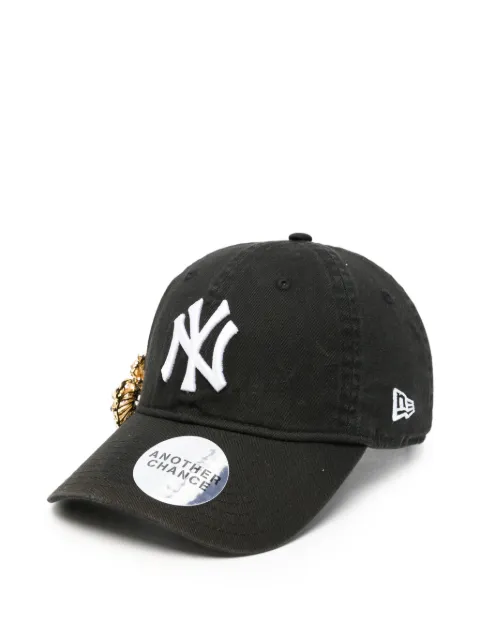 ANOTHER CHANCE embellished logo-embroidered baseball cap Black CAPNYWHSINGLE