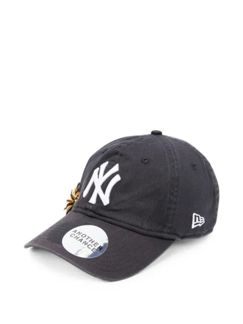 ANOTHER CHANCE embellished logo-embroidered baseball cap Blue CAPNYWHFIREWOR