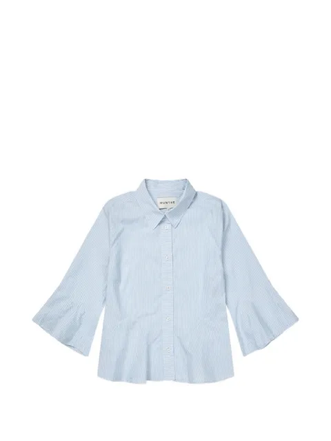 MUNTHE Veracity striped flared-sleeve shirt Blue 263101926328