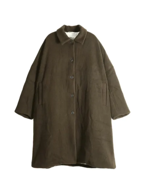 Casey Casey button-up long-sleeve coat Green 27FM230
