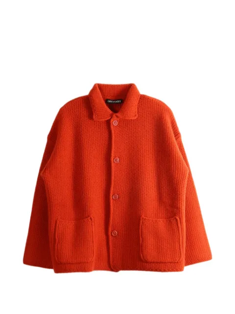 Casey Casey Rover chunky-knit cardigan Red 27FK055