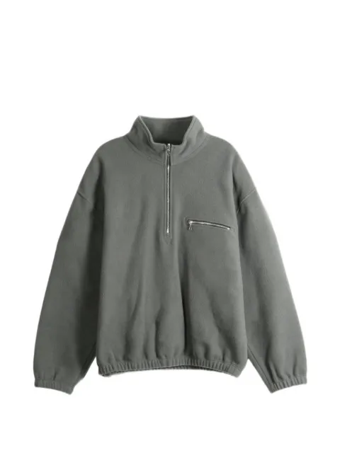 Rier quarter-zip fleece sweatshirt Grey NFL1ZINCFLEECE