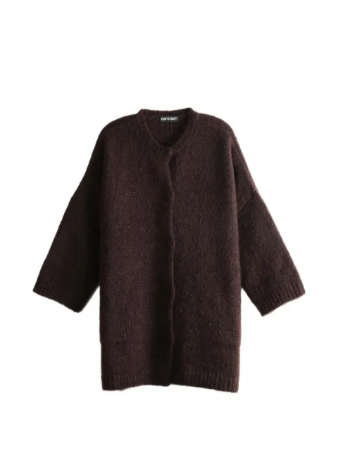 Casey Casey button-up oversized cardigan Brown 27FK059