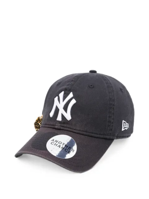 ANOTHER CHANCE logo-embroidered baseball cap Blue CAPNYWHBARRET