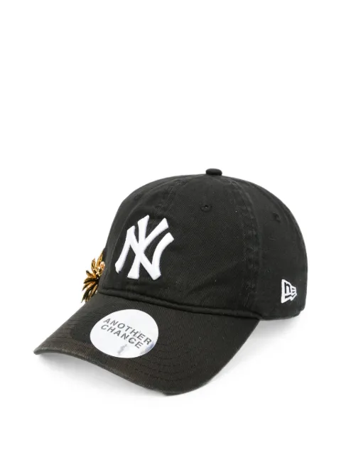 ANOTHER CHANCE embellished logo-embroidered baseball cap Black CAPNY