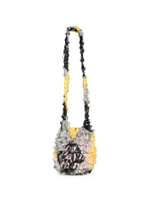 MASU Spiky diamond shibori-effect cross body bag Grey M26H9OJ002LEMON