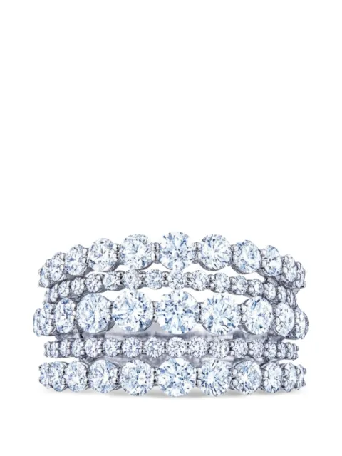 KWIAT Lyric five-row diamond ring Silver 152430