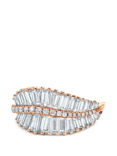 Anita Ko Palm Leaf diamond ring Pink AKRPLMS