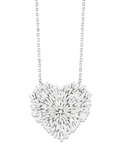 Suzanne Kalan diamond heart necklace Silver BAP273WG1