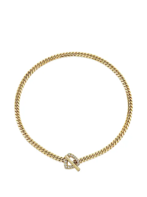 Logan Hollowell diamond trillion necklace Gold LHN1346YGWS15