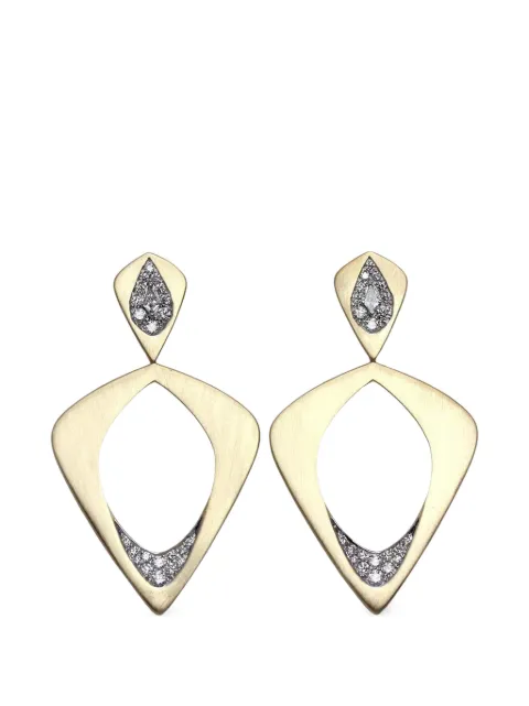 Arunashi diamond wicker earrings Gold 2E000848BES079