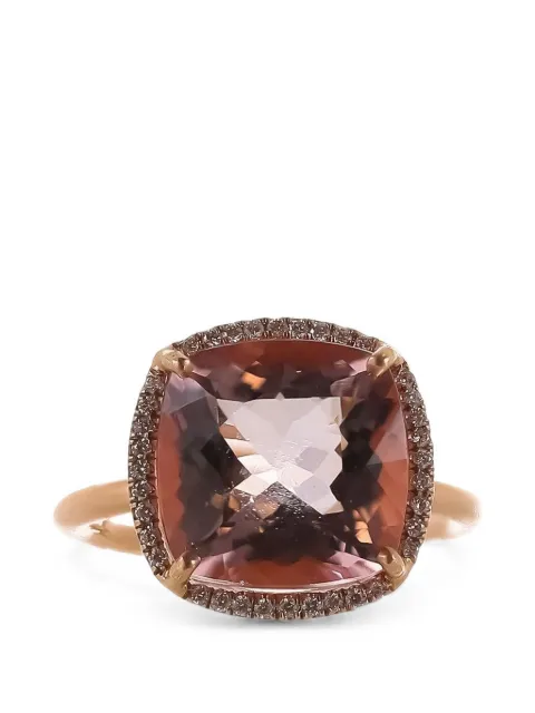 Irene Neuwirth Gem Drop morganite and diamond ring Gold ROKMR195AA