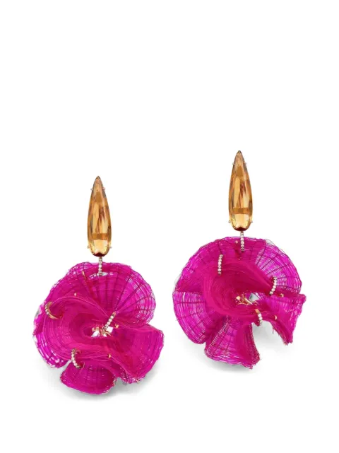 SILVIA FURMANOVICH Horse Mane citrine and diamond earrings Gold BR8320