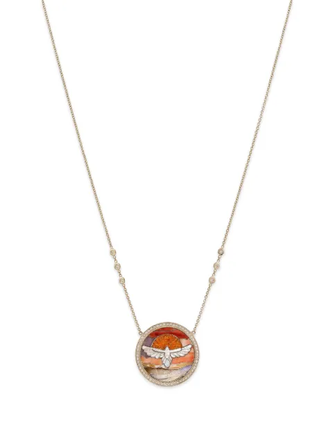 Jacquie Aiche Thunderbird diamond and pearl necklace Gold 2502168
