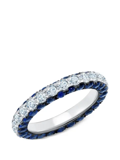 graziela sapphire and diamond band ring Silver WBR1002680S