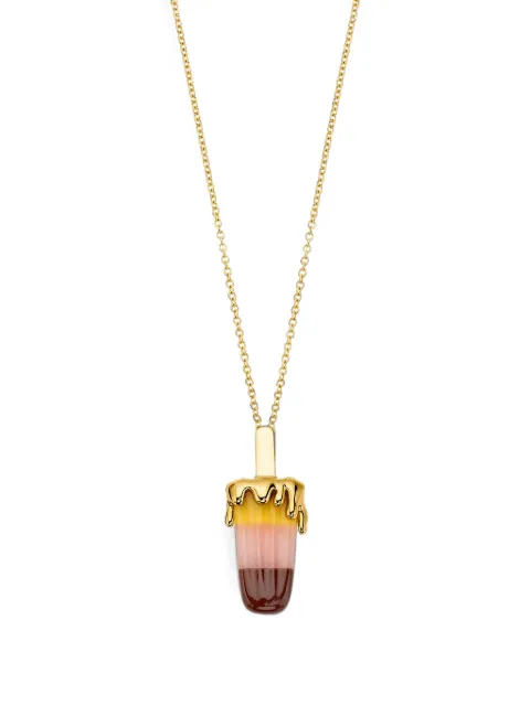 EDINA KISS agate and opal popsicle necklace Gold EKN104