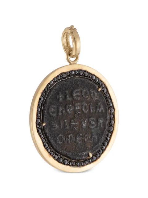 Sylva & Cie Leo VI coin black diamond pendant Gold P228311724