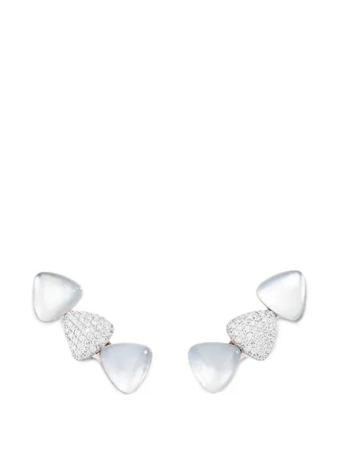 VHERNIER Freccia diamond and pearl earrings Gold PG1501B0460